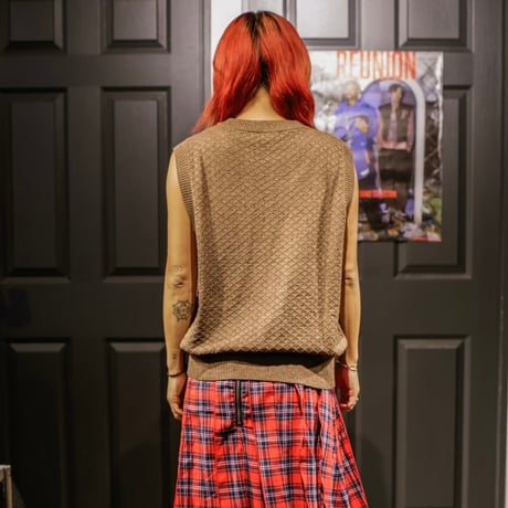 【ラスト1点】PARANOID / KNIT VEST / BROWN