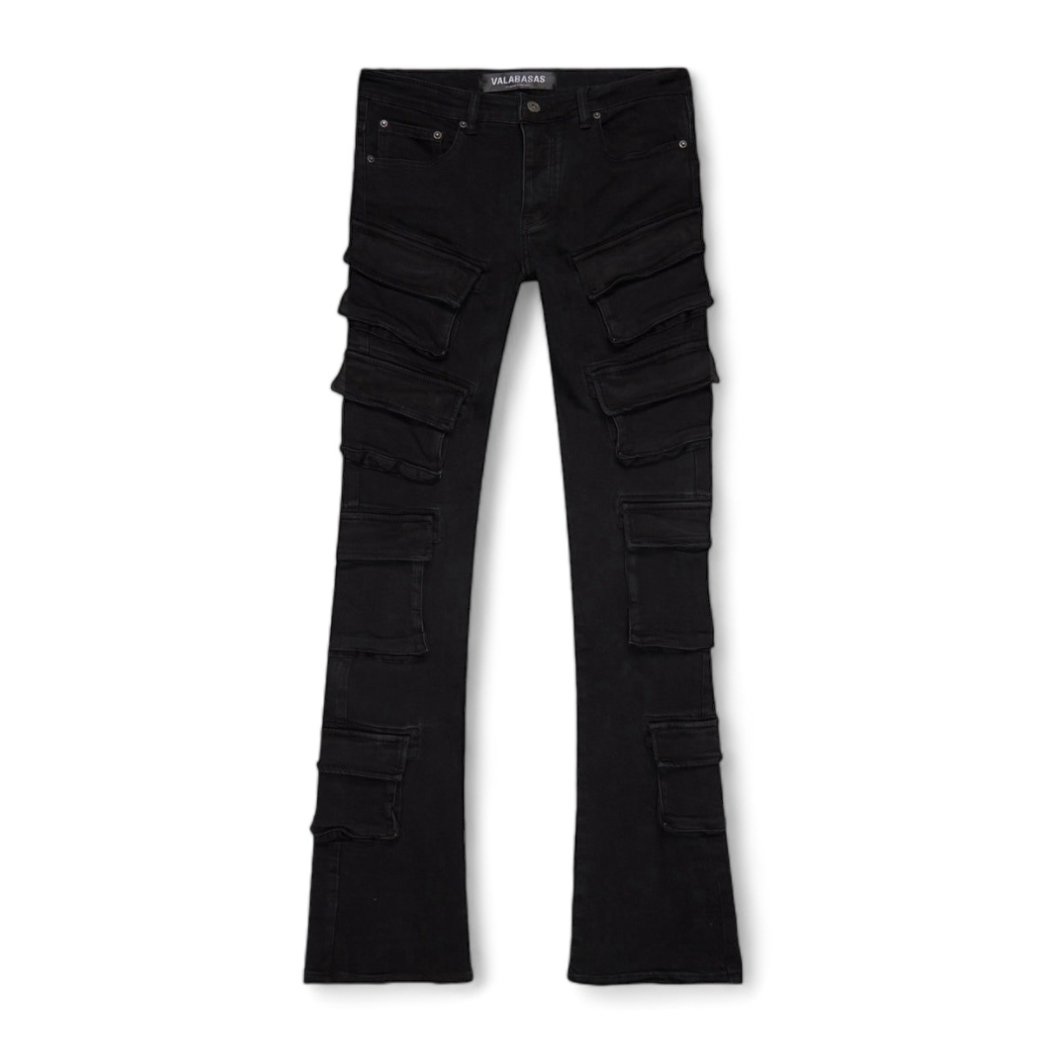 VALABASAS / PINNACLE FLARED STACKED / BLACK WAS VALABASAS / PINNACLE FLARED STACKED / BLACK WAS