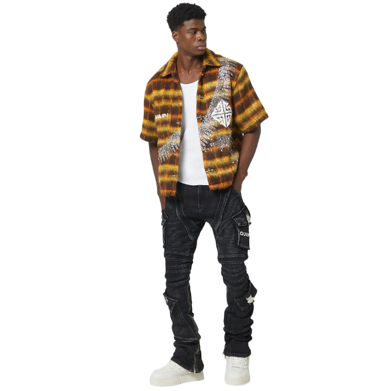 GUAPI / Vintage Black Oblivion Biker Denim | PLUG