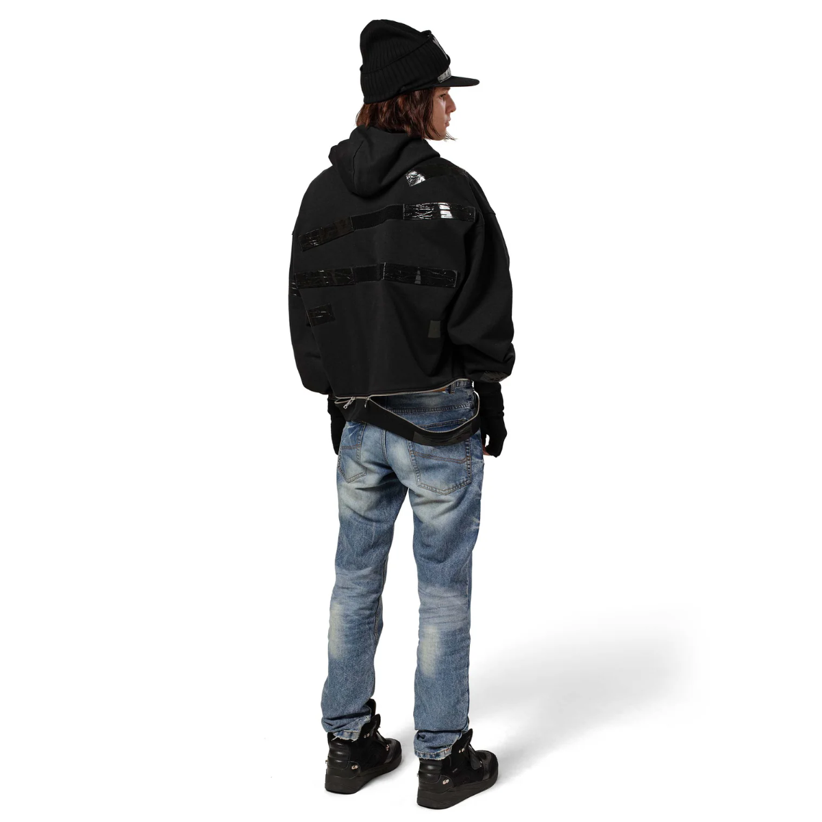 RACER WORLDWIDE×BARRAGAN / Tape Zipped Hoodie /