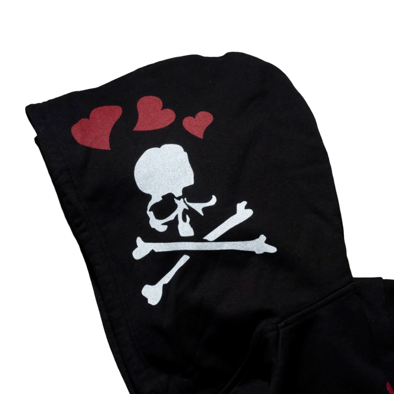 MASTERMIND×BETTY BOOP / ZIP HOODIE / BLK×RED |