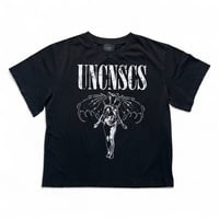 【ラスト1点】unconscious / BAPHOMET FLIGHT T-SHIRT / FADED NIGHT BLACK