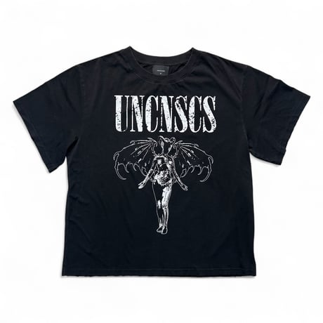 【ラスト1点】unconscious / BAPHOMET FLIGHT T-SHIRT / FADED NIGHT BLACK