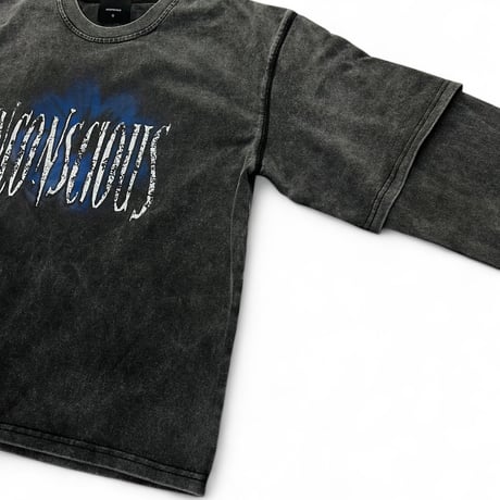 【ラスト1点】 unconscious / Fading Flower Long Sleeve / Ash Gray