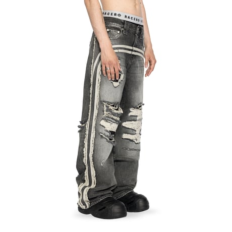 【ラスト1点】RACER WORLD WIDE / TRACK JEANS / BLACK