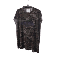 EMOTIONAL WORLD / Textured Cut-Off T-Shirt / Brown