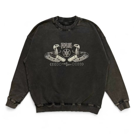 unconscious / Ashen Edge sweatshirt "Snakes" / Dark Gray
