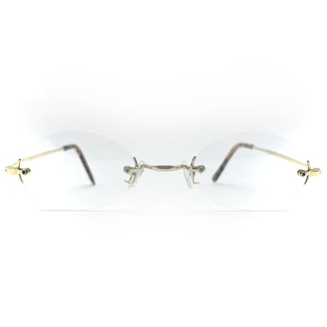 SCURRY EYEWEAR / HROLY / CLEAR × GOLD