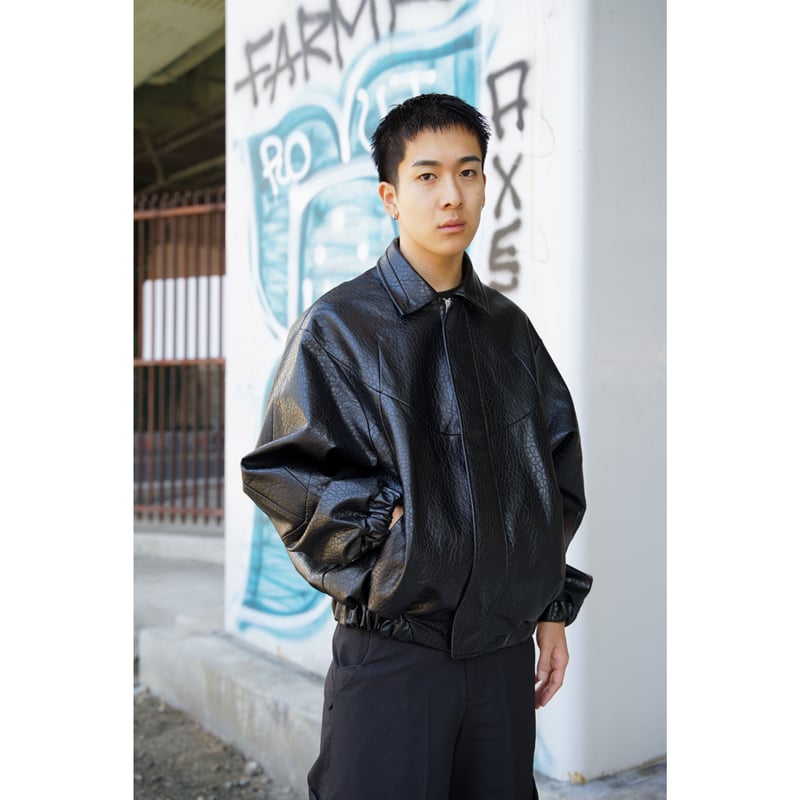NOUVEAU PROJECT / MATRIX-CELL LEATHER JACKET / NOUVEAU PROJECT / MATRIX-CELL LEATHER JACKET /