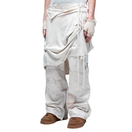 ESPRIT D'ESCALIER / DRAGGED GRAFT PANTS