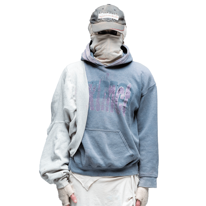 グラデーションボデイ ESPRIT D'ESCALIER / BLEACHED GRAFT HOODIE | PLUG