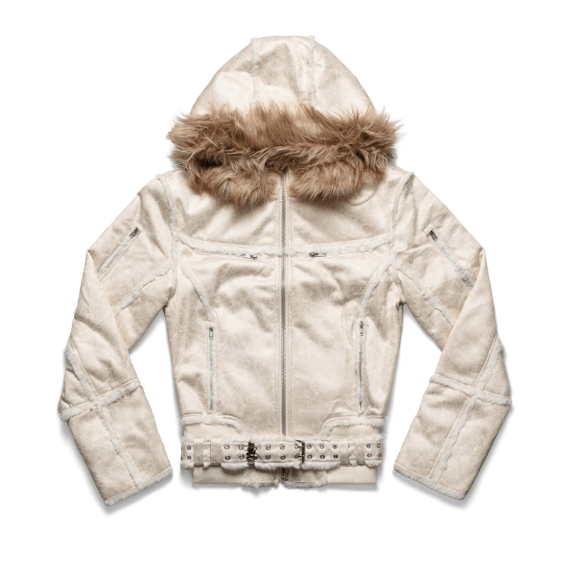RACER WORLD WIDE / SHEEPSKIN JACKET / WHITE | PLUG