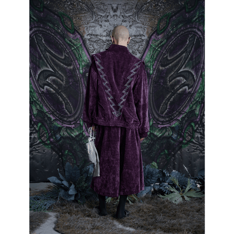 EMOTIONAL WORLD / Rhinestone Jacket / Purple
