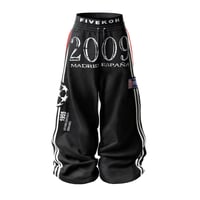 FIVEKOH / BAGGY SWEATPANTS IN BLACK FADED