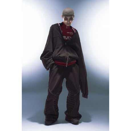 【ラスト1点】GOLDIE / Gc Cocoon Washed Zip Hoodie / BROWN