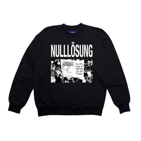 【ラスト1点】HYACYN / CREW NECK NULLÖSUNG / BLACK