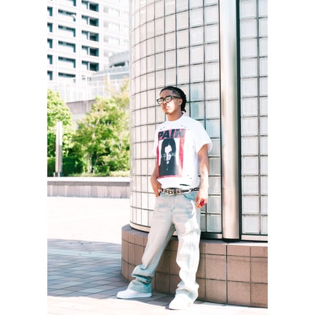 RACER WORLDWIDE / BAGGY EMBOSSED DENIM