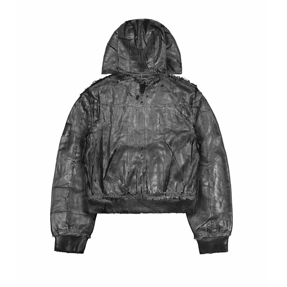 RACER WORLD WIDE / WAXED DENIM BOMBER JACKET /