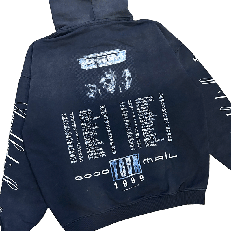 A Good Bad Influence / GOOD MAIL HOODIE / BLACK