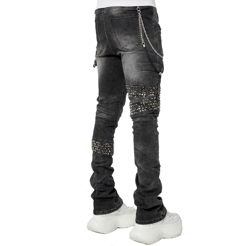ラスト1点】GUAPI / Obsidian Black Warpath Denim | PLUG