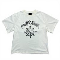 【ラスト1点】 unconscious / BRIGHT CROSS T-SHIRT / BONE WHITE