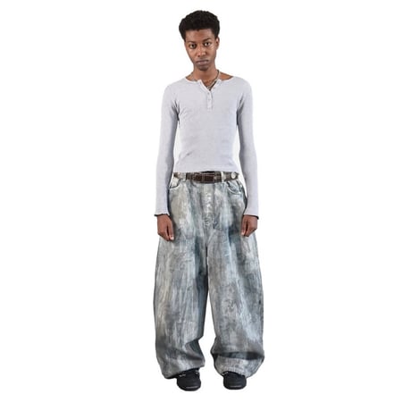 ETERNAL LOVE / TUNDRA PAINTED BAGGY DENIM