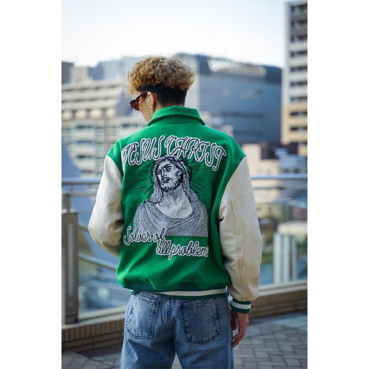 SOMEIT / P.O.B Vintage Varsity Jacket / GREEN |...