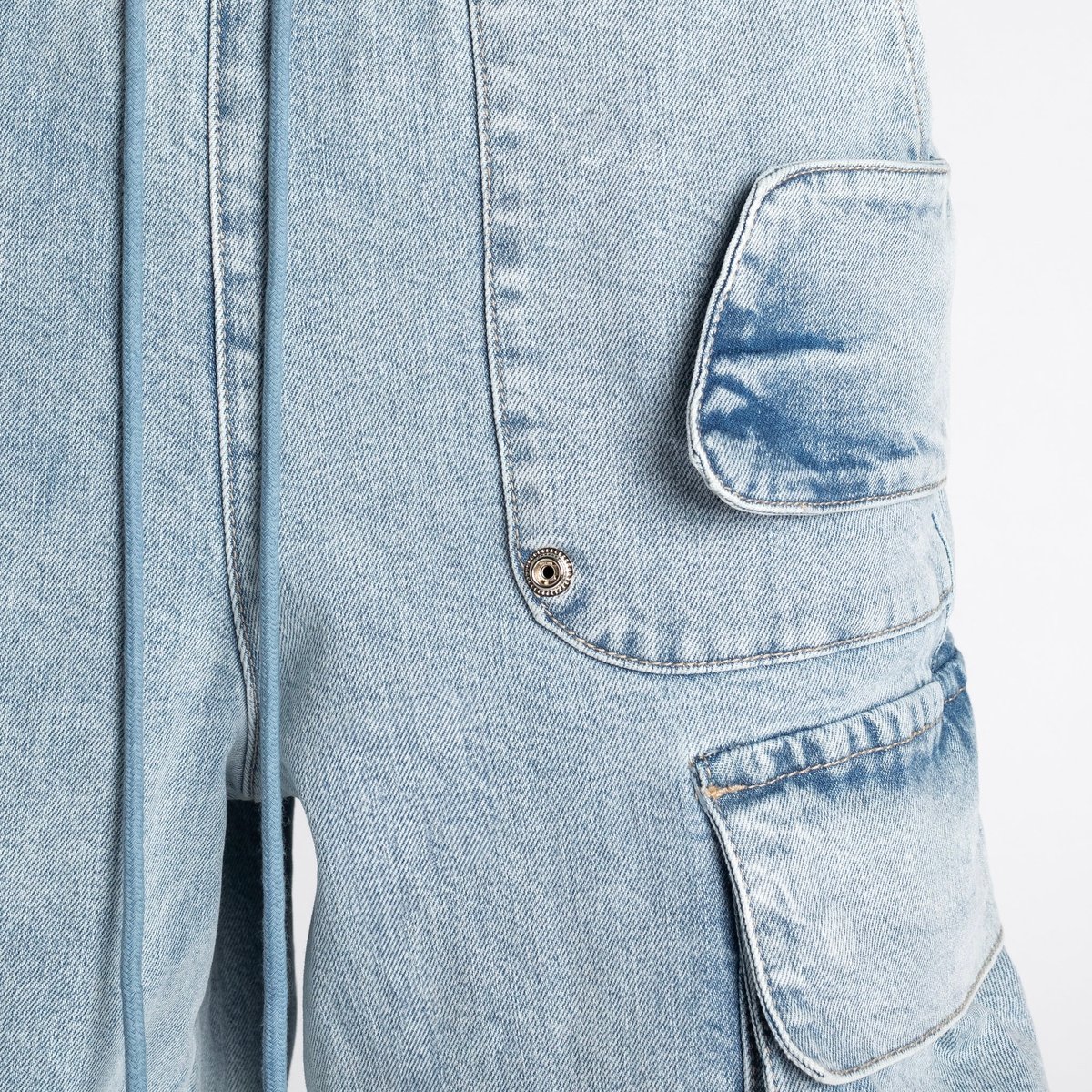 GUAPI / AQUA BLUE CARGO DENIM | PLUG