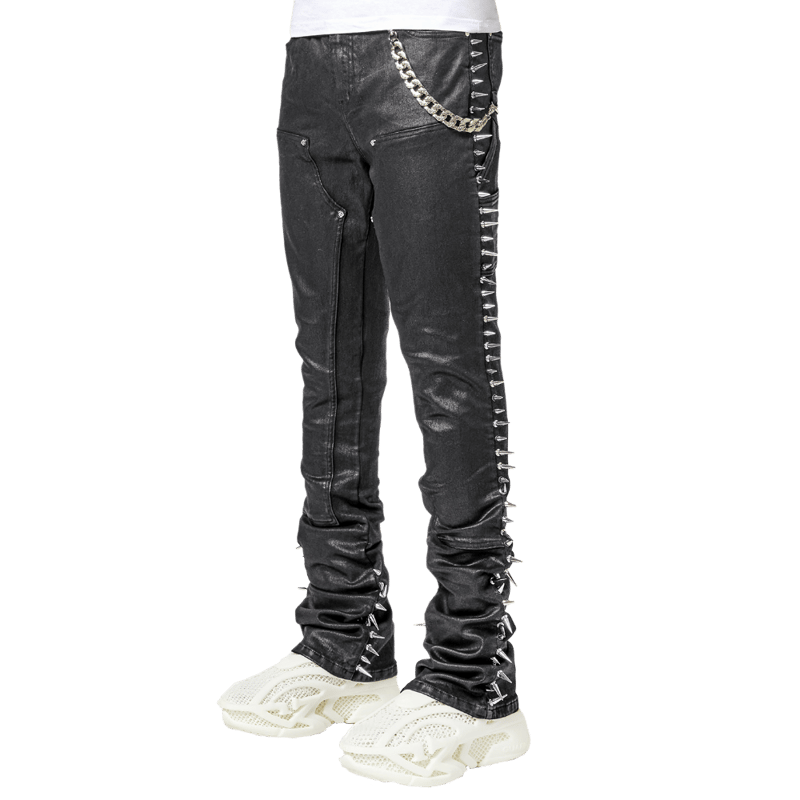 GUAPI / OBSIDIAN BLACK SPIKES DENIM | PLUG