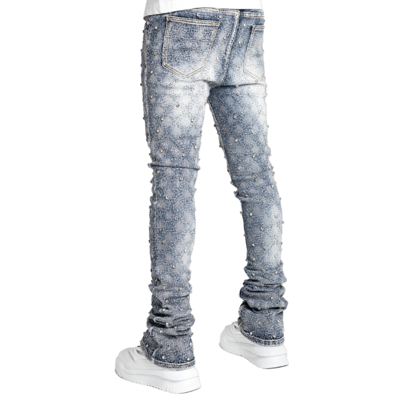 GUAPI / AQUA BLUE EMBELLISHED DENIM | PLUG