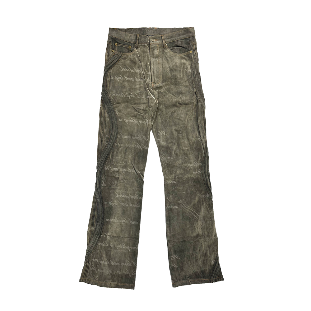 XWORE / LETTERING WAVED DENIM PANTS | PLUG XWORE / LETTERING WAVED DENIM PANTS | PLUG