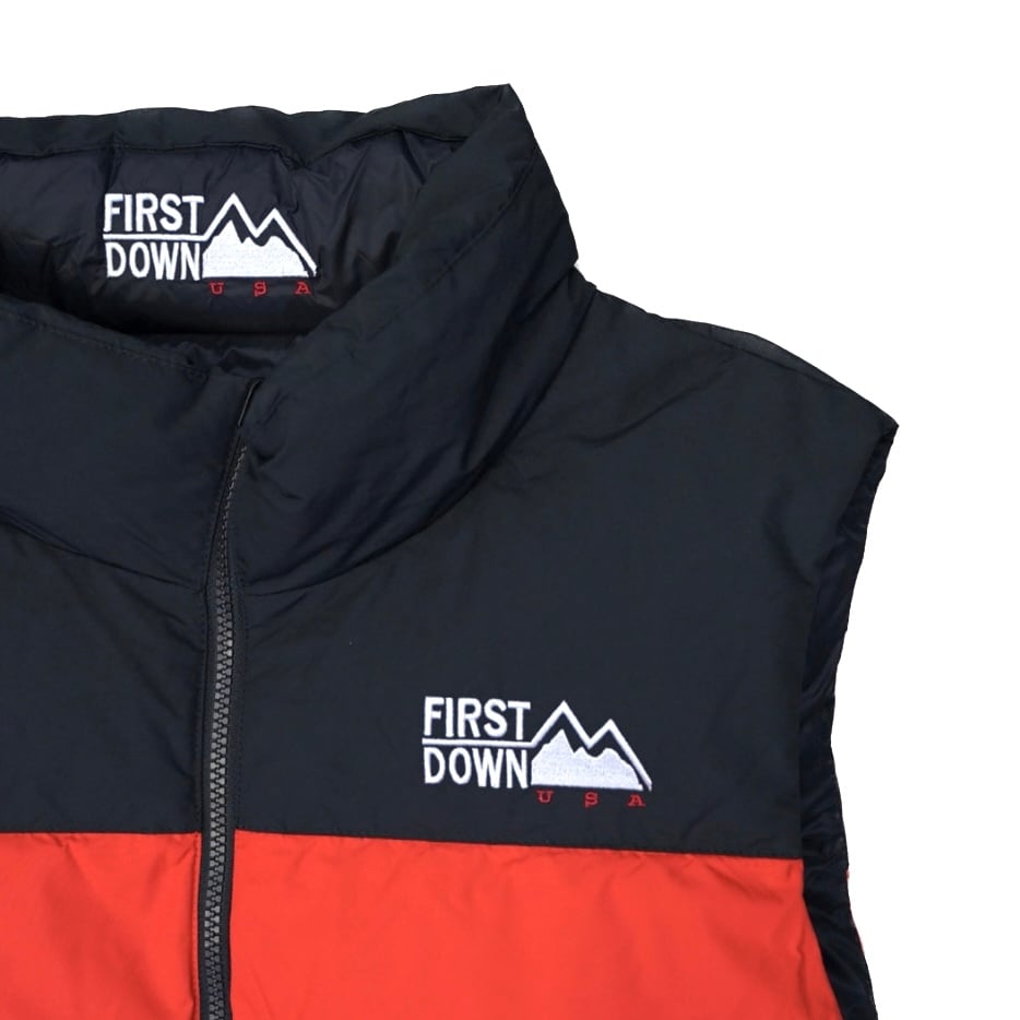 FIRST DOWN USA / BUBBLE DOWN VEST / RED | PLUG FIRST DOWN USA / BUBBLE DOWN VEST / RED | PLUG