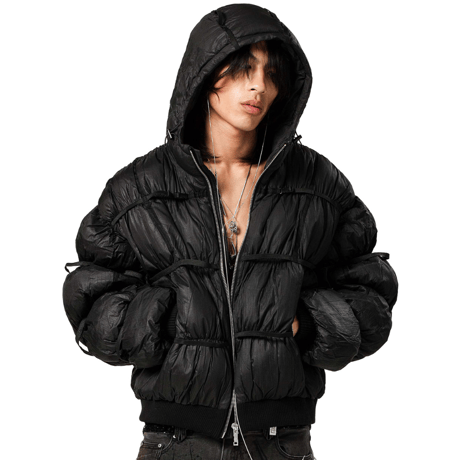 【ラスト1点】RACER WORLD WIDE / PUFFER JACKET X / BLACK