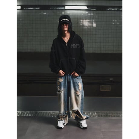 HOUSE NEVER DIES / YOUNGBOY PATCH HOODIE / BLACK