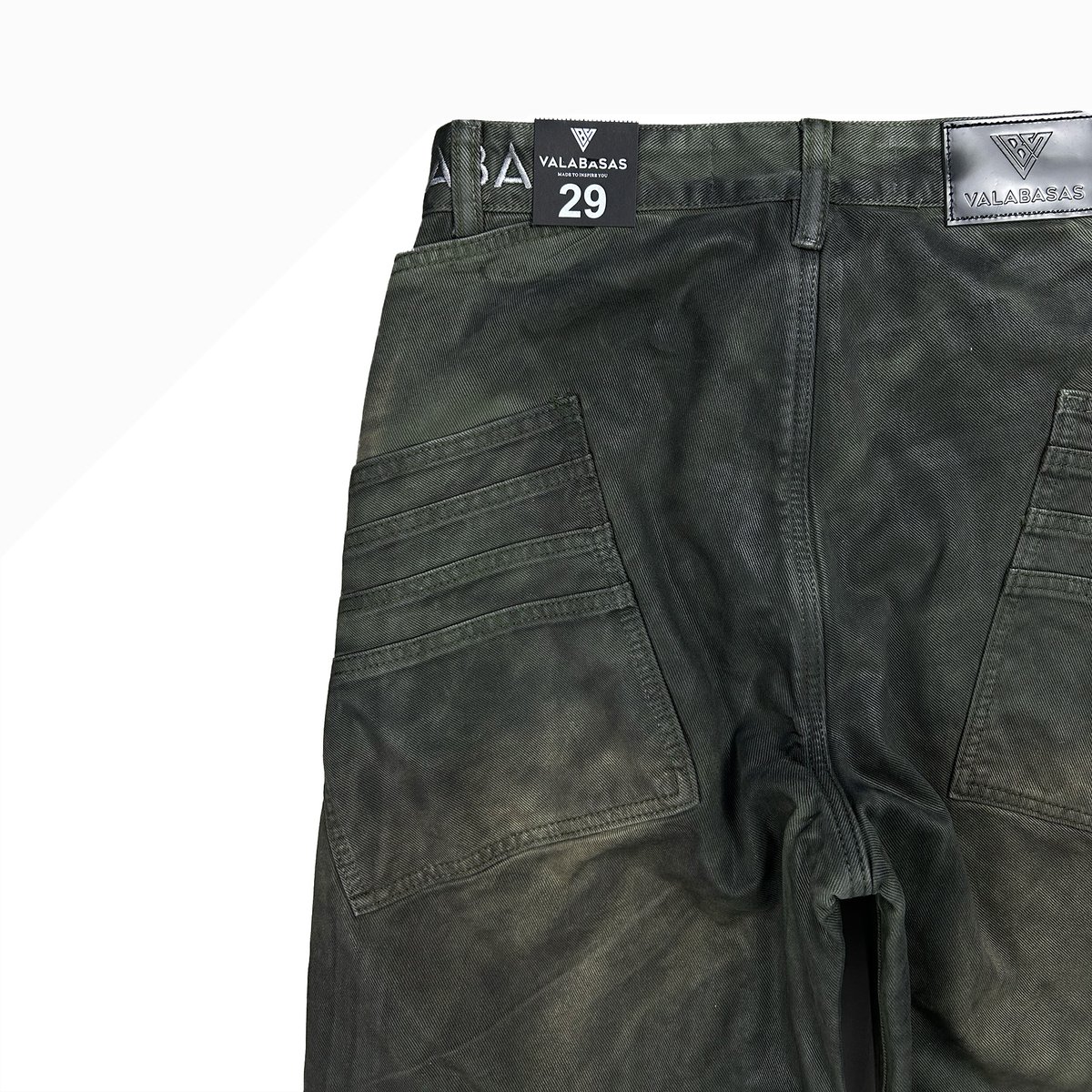 VALABASAS / GOZAI BAGGY / VINTAGE OLIVE WAXED |