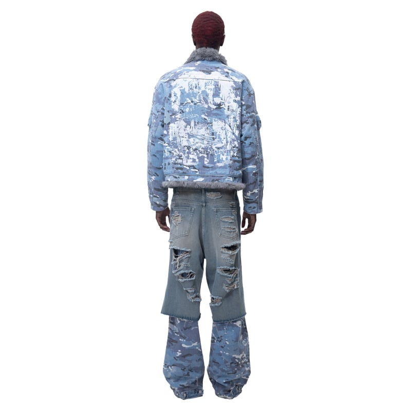 moon skyDENIME デニム ニットライクデニム スカート|Cube-Cube | Sensounico ONLINE STORE