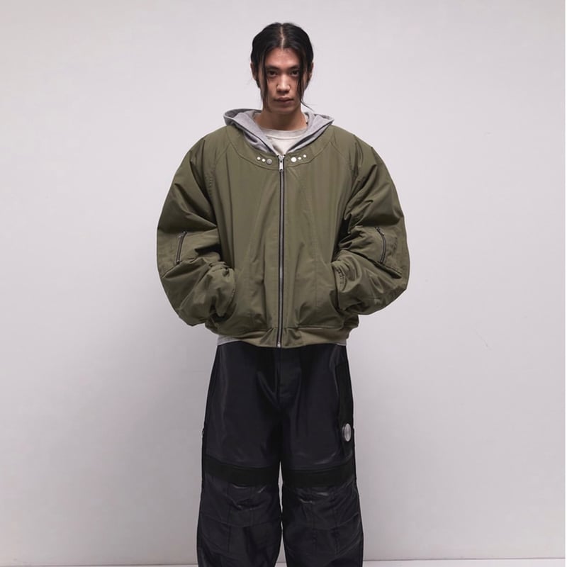 ジャケット・アウター side service MAGNETIC SNAIL BOMBER side service / MAGNETIC SNAIL BOMBER / KHAKI |