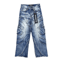 GUAPI / VINTAGE BLUE DISTRESSED CROSS DENIM | PLUG
