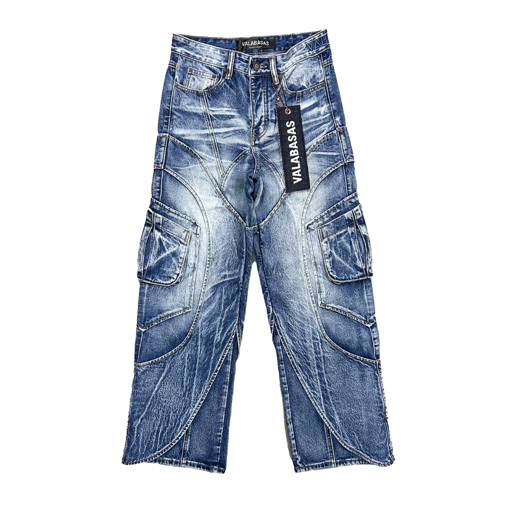 valabasas デニムパンツ VALABASAS / GUTS BAGGY / BLUE WASH | PLUG