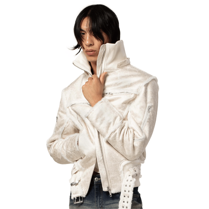 racerworldwide Sheepskin Jacket sサイズ Black Sheepskin Jacket – Racer Worldwide