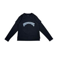 unconscious / 3-Layer Rib LS / Deep Black