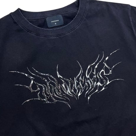unconscious / GOTHIC TRIBAL LOGO T-SHIRT / FADED NIGHT BLACK