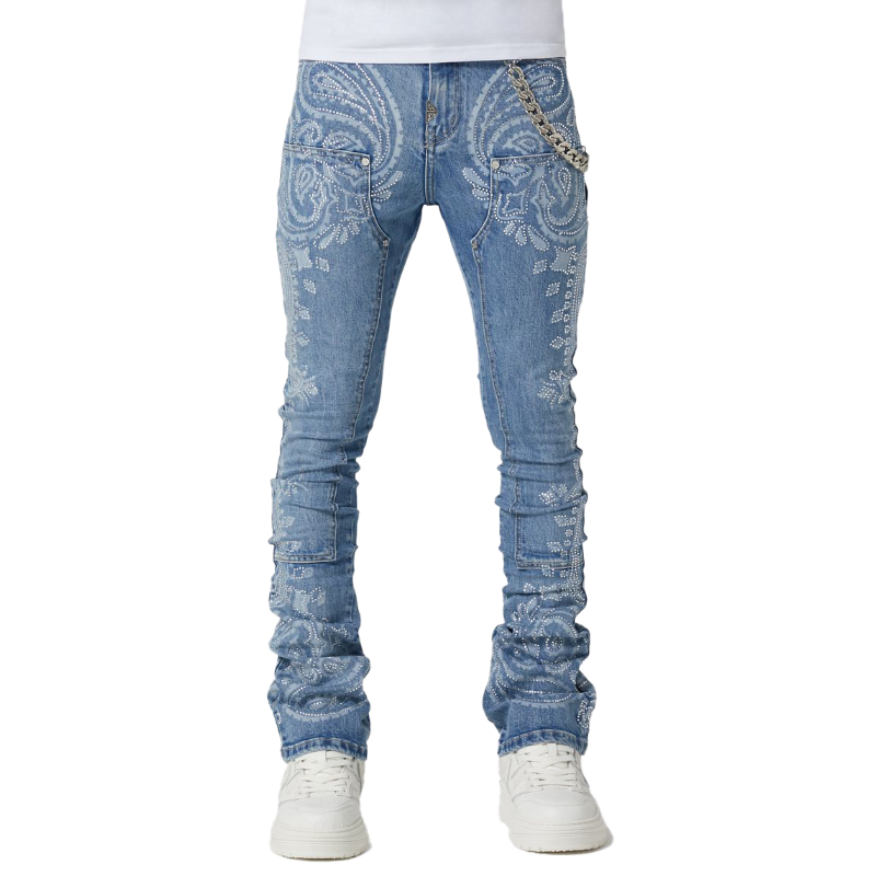 ラスト1点】GUAPI / VINTAGE BLUE PAISLEY DENIM | PLUG