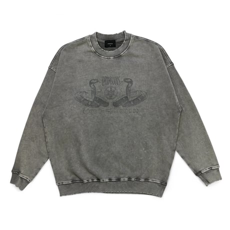 unconscious / Ashen Edge sweatshirt "Snakes" / Gray