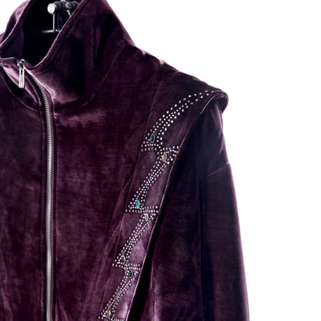 EMOTIONAL WORLD / Rhinestone Jacket / Purple