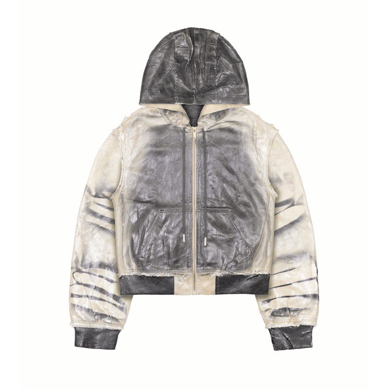 RACER WORLD WIDE / WAXED DENIM BOMBER JACKET /