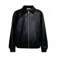 【ラスト1点】HOUSE NEVER DIES / YOUNGBOY GEMSTONE VARSITY JACKET / BLACK