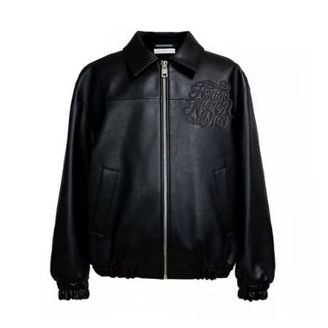 【ラスト1点】HOUSE NEVER DIES / YOUNGBOY GEMSTONE VARSITY JACKET / BLACK