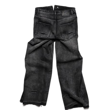 RACER WORLD WIDE / LASER CAMO JEANS / BLACK