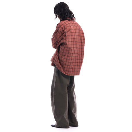 【ラスト1点】side service / GUNKO BAGGY PANTS / BROWN